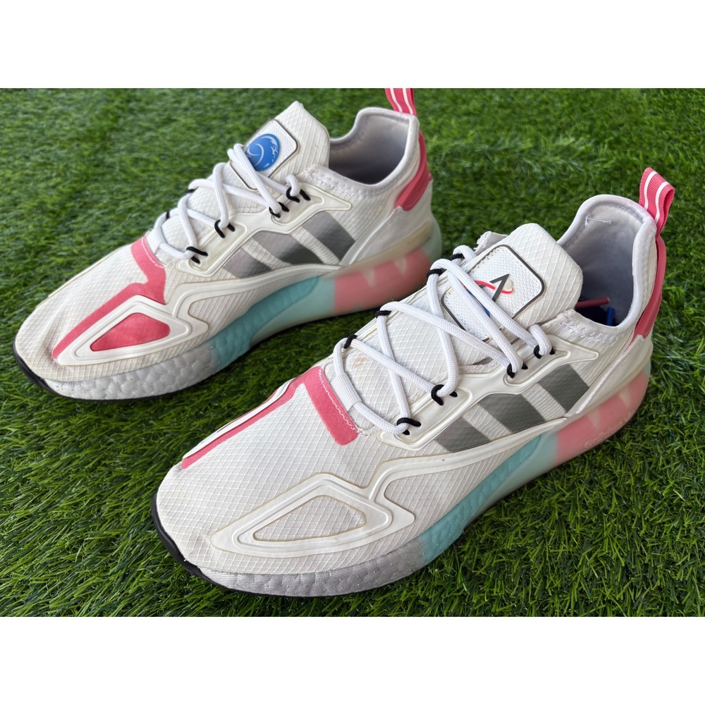 Adidas ZX 2K Boost Artemis Space Race White Pink FX7054 Womens 8.5